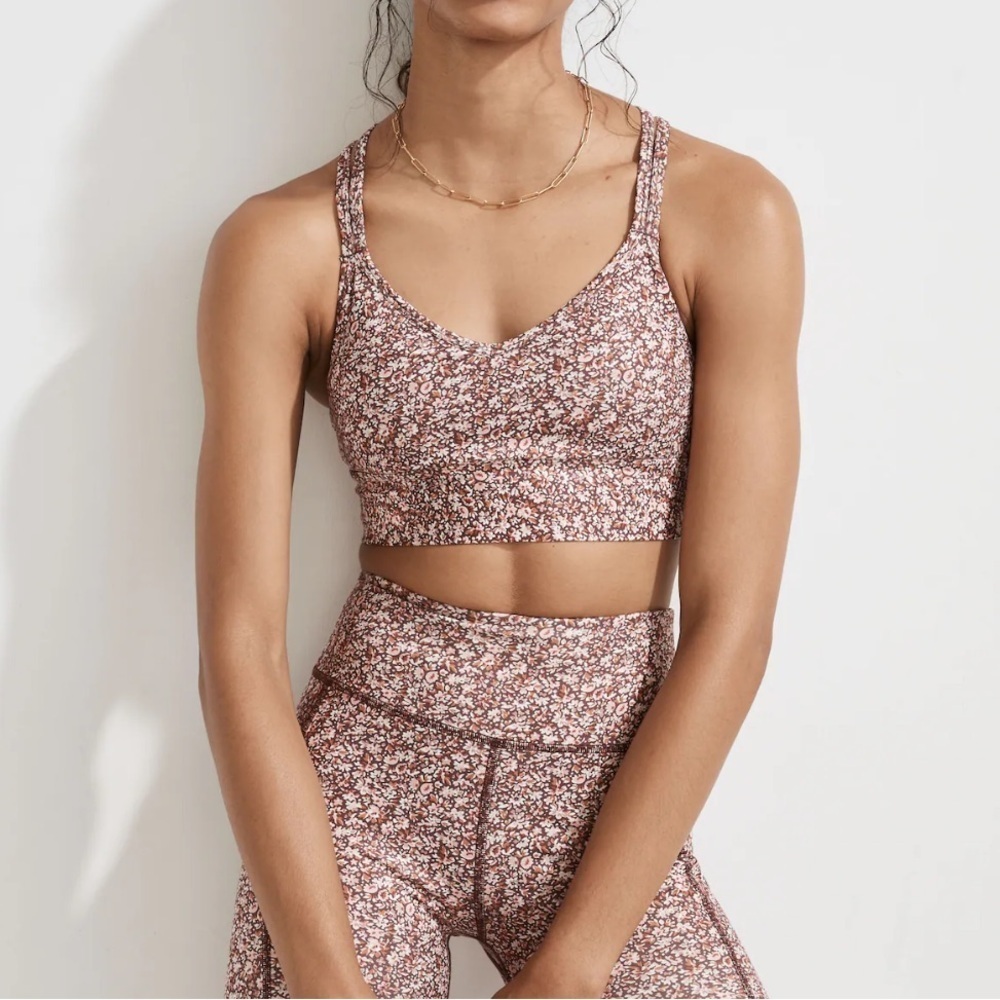 MWL Flex Strappy Sports Bra in Cottage Garden 3x